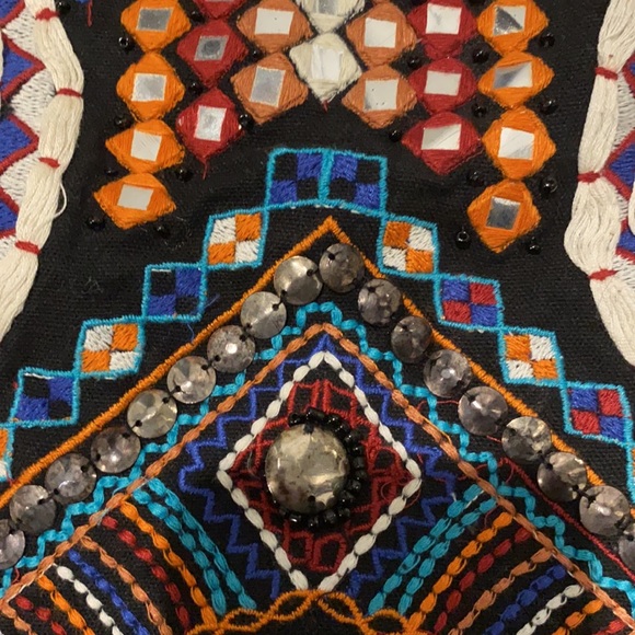 Zara beaded crop top sz S - Picture 4 of 6